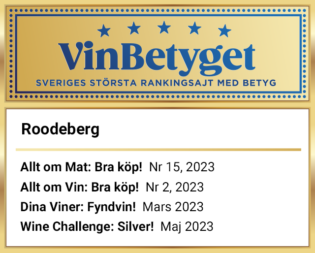 Vin betyg: Roodeberg  (art nr 7451)