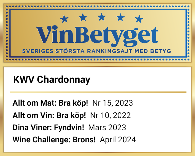 Vin betyg: KWV Chardonnay  (art nr 7055)