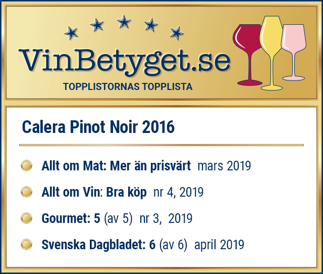 Vin betyg: Calera Pinot Noir (art nr 87282)