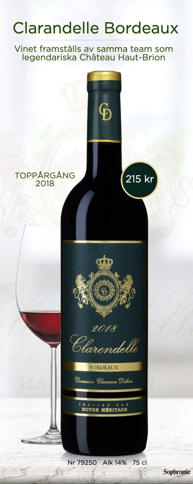 Clarandelle Bordeuax fynd 215 kr - Vinbetyget