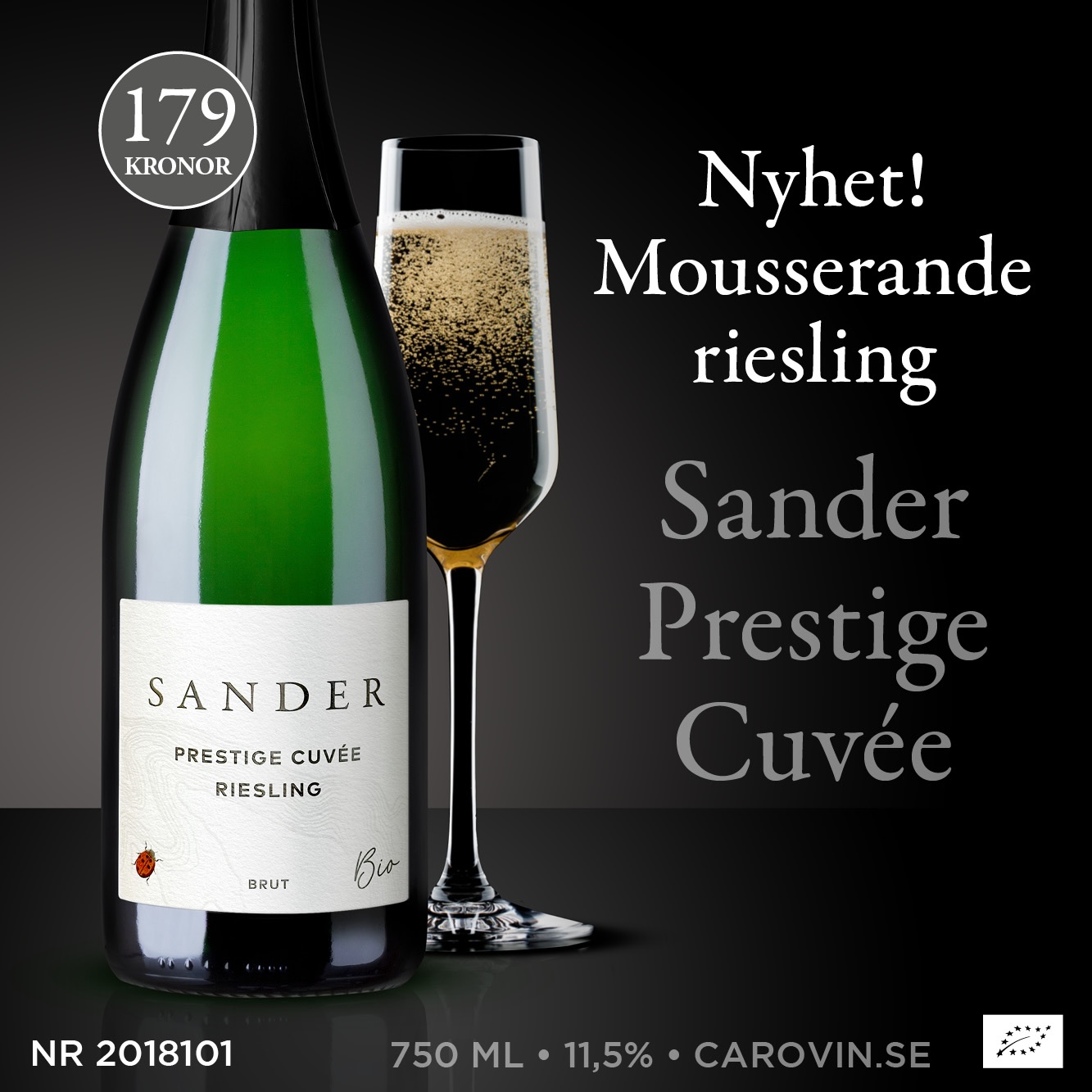 Nytt bubbel: Sander Riesling - 179 kr 