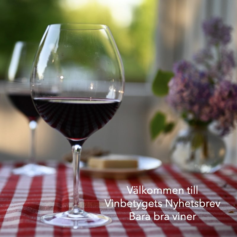 Bra viner i Vinbetygets nyhetsbrev
