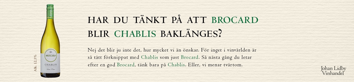 Fin chablis från Brocard rekommenderas - Vinbetyget 
