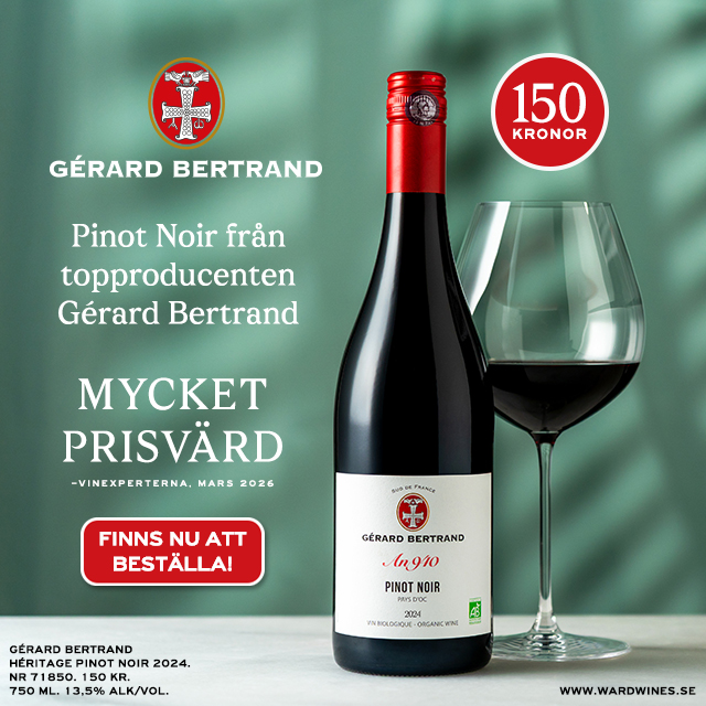 Vintips - Gérard Bertrand Héritage Pinot Noir: 150 kr