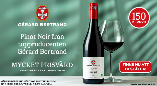 Prisvärd Pinot noir - Gérard Bertrand Héritage 150 kr 