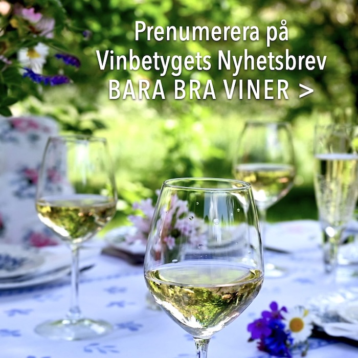 Bra viner i Vinbetygets nyhetsbrev