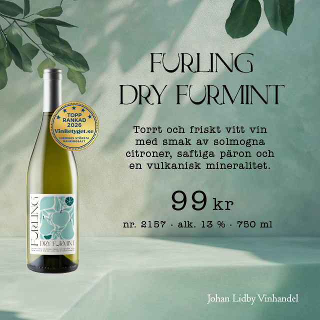 Vitt vin med höga betyg: Furling 99 kr 