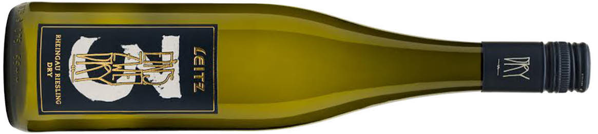 En flaska vitt vin Leitz Riesling 