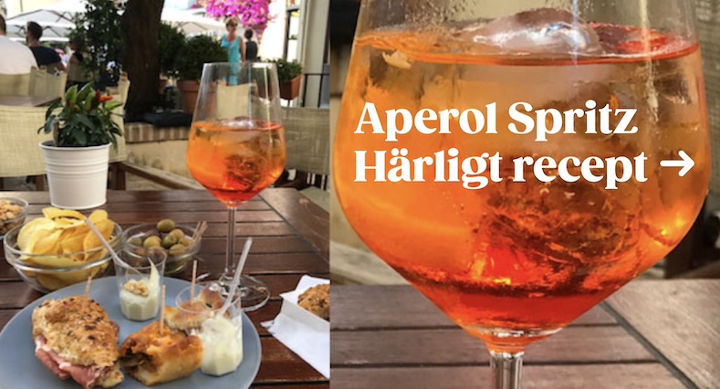 Aperol Spritz receptet, enkelt och gott.