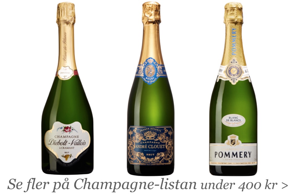 Champagne som rekommenderas