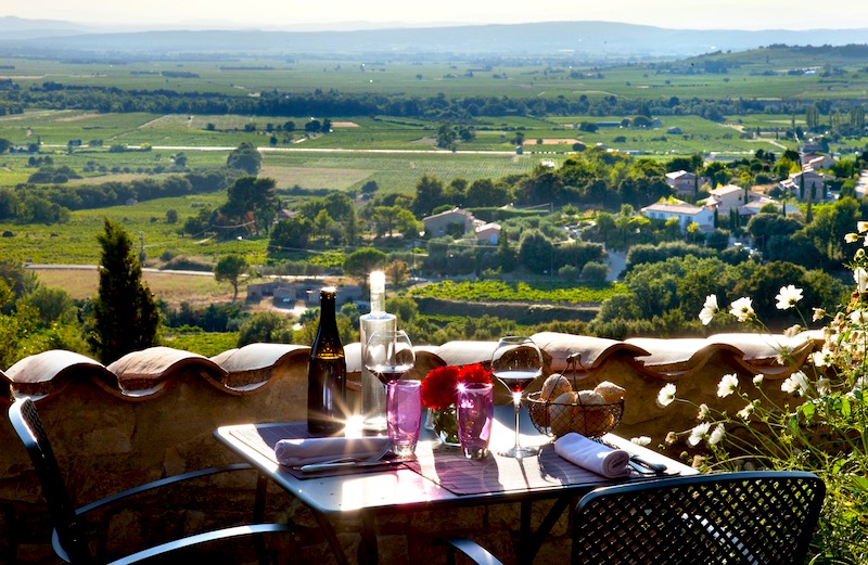 Cotes du Rhone, vin och vackra landskap