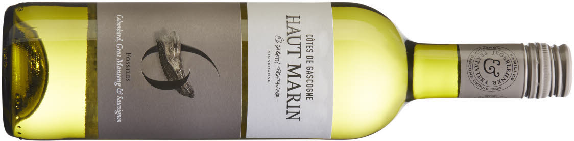 En flaska vitt vin Haut Marin