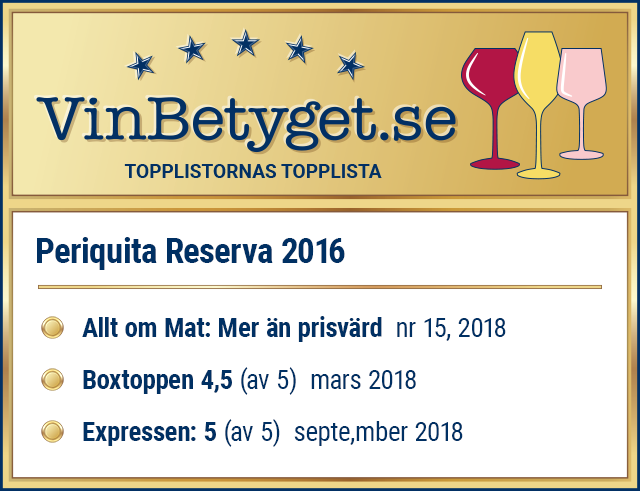 Vin betyg: Periquita Reserva  (art nr 2560)