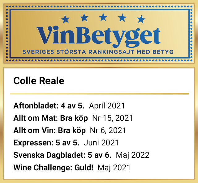 Vin betyg: Colle Reale Rosé (art nr 2242)