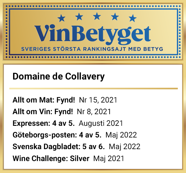 Vin betyg: Domaine de Collavery Rosé (art nr 2859)