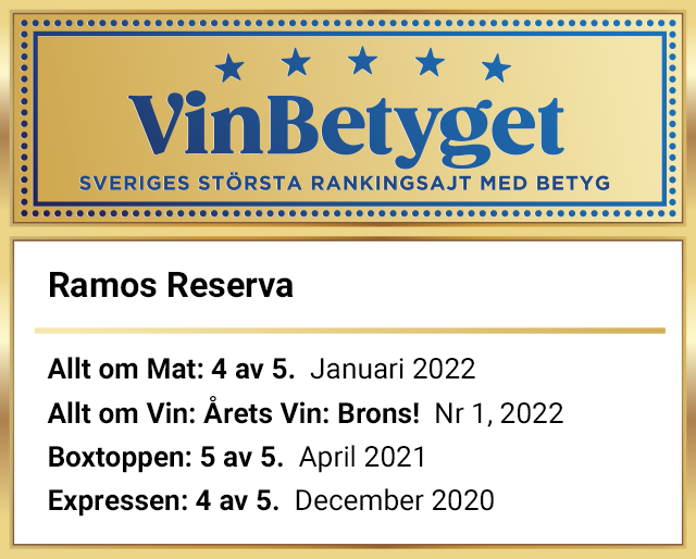 Vin betyg: Ramos Reserva (art nr 6139)