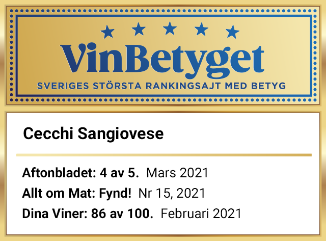 Vin betyg: Cecchi Sangiovese  (art nr 2312)