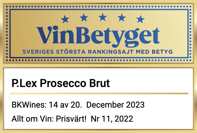 Vin betyg: P. Lex Prosecco Brut (art nr 77889)