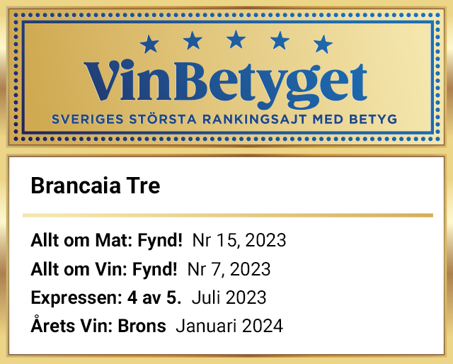 Vin betyg: Brancaia Tre  (art nr 75501)