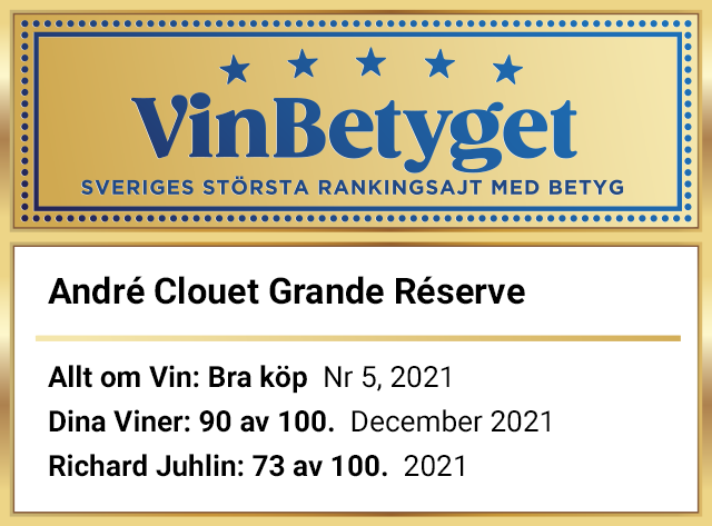 Vin betyg: André Clouet Grande Réserve (art nr 7686)