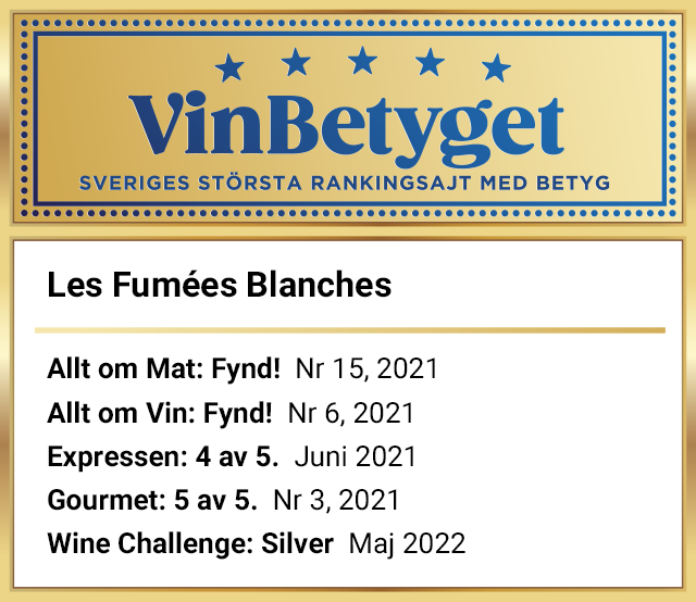 Vin betyg: Les Fumées Blanches Rosé (art nr 22138)