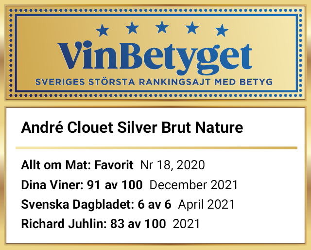Vin betyg: André Clouet Silver Brut Nature (art nr 7546)