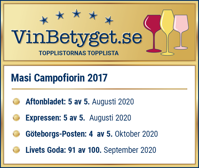 Vin betyg: Masi Campofiorin  (art nr 5123)
