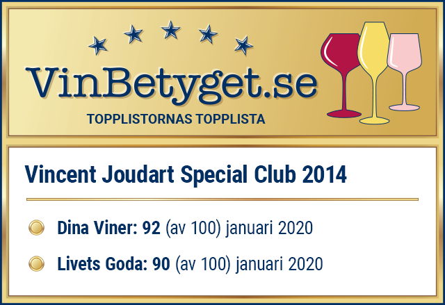 Vin betyg: Vincent Joudart Special Club 2014 (art nr 97048)