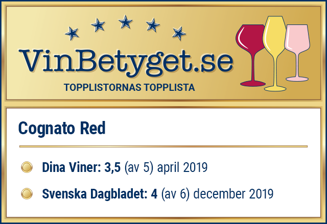 Vin betyg: RÖTT VIN: Cognato Red  (art nr 19006)