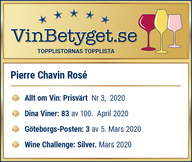 Vin betyg: Pierre Chavin Côtes de Provence Rosé: Box (art nr 2816)