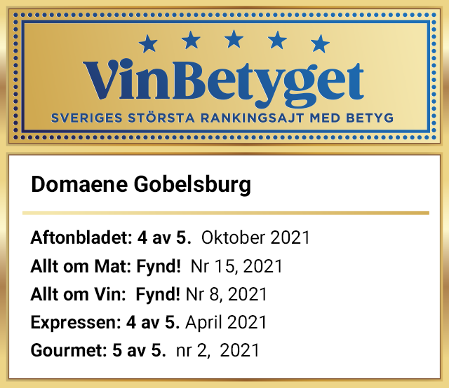 Vin betyg: Domaene Gobelsburg Grüner Veltliner 2020 (art nr 6287)