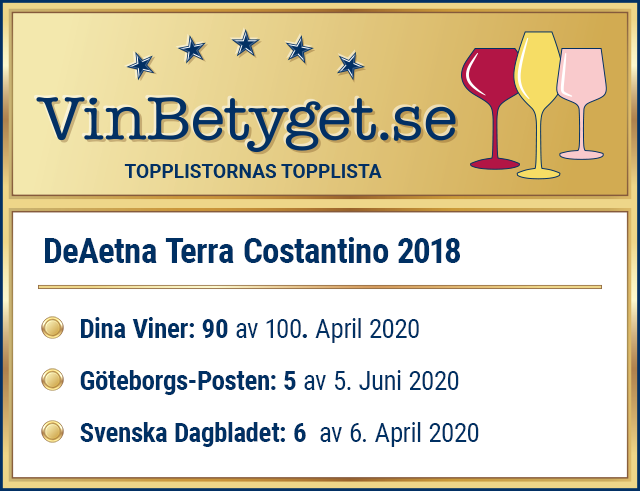 Vin betyg: DeAetna DOC Etna  (art nr 2400)