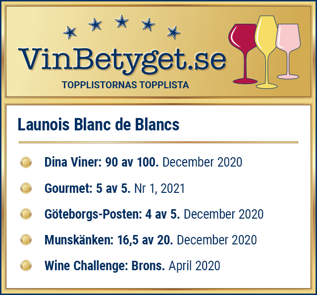 Vin betyg: Launois Blanc de Blancs Brut Cuvée Réserve (art nr 7450)