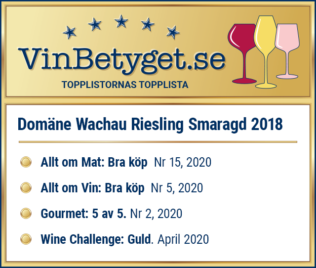 Vin betyg: Domäne Wachau Riesling Smaragd 2018 (art nr 6021)