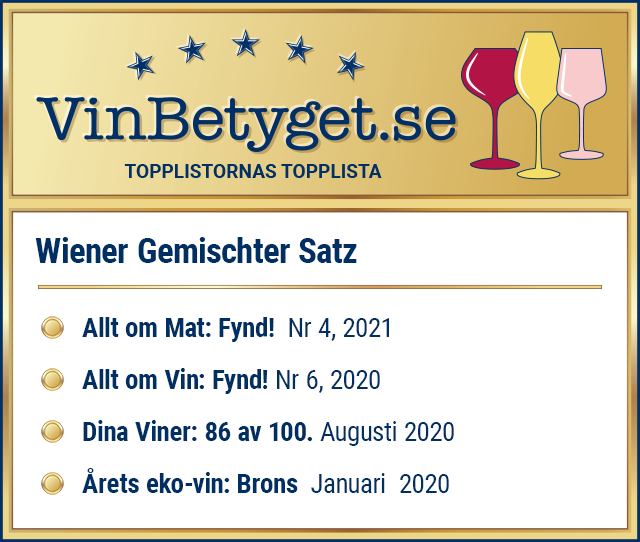 Vin betyg: Wiener Gemischter Satz 2020 (art nr 2515)