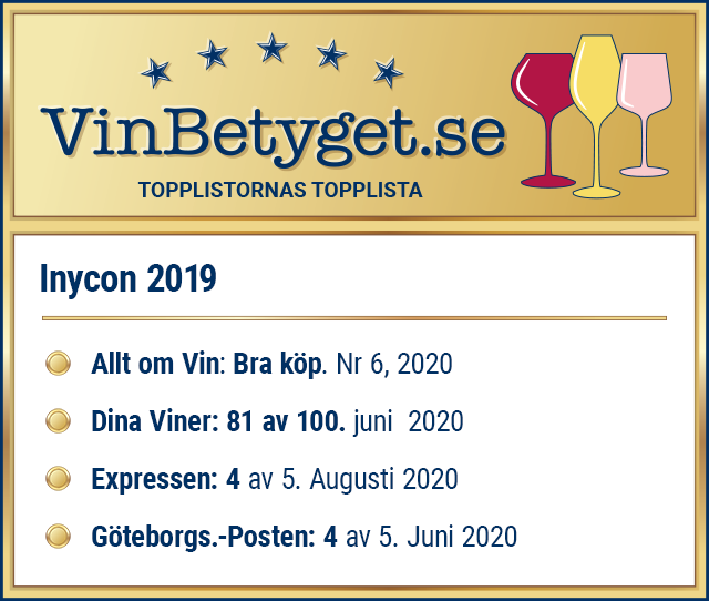 Vin betyg: Inycon Chardonnay Pinot Grigio, boxvin 3000 ml (art nr 2153)