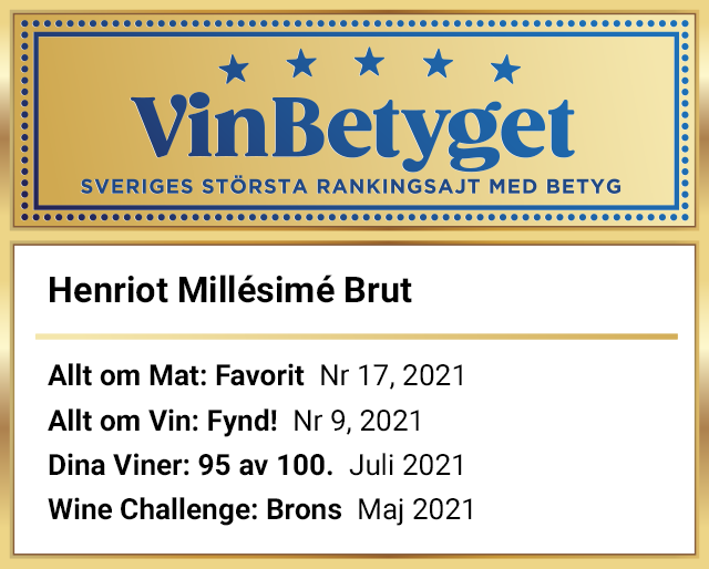 Vin betyg: Henriot Millésimé Brut 2008  (art nr 77710)