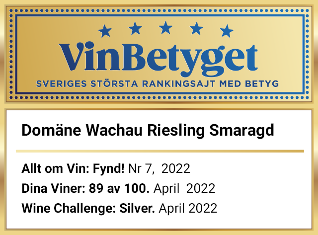 Vin betyg: Domäne Wachau Riesling Smaragd Ried Loibenberg 2020 (art nr 6021)