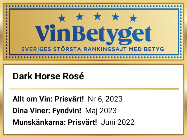 Vin betyg: Dark Horse Rose (art nr 4688)