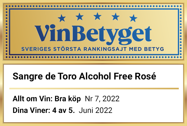 Vin betyg: Sangre de Toro Alcohol Free Rosé (art nr 11967)