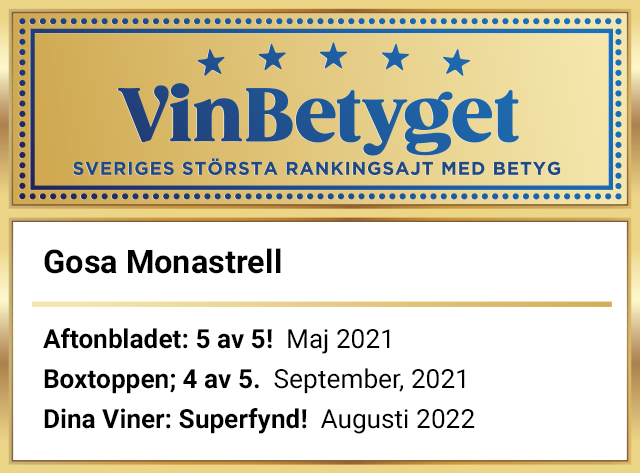 Vin betyg: Gosa Monastrell  (art nr 6297)