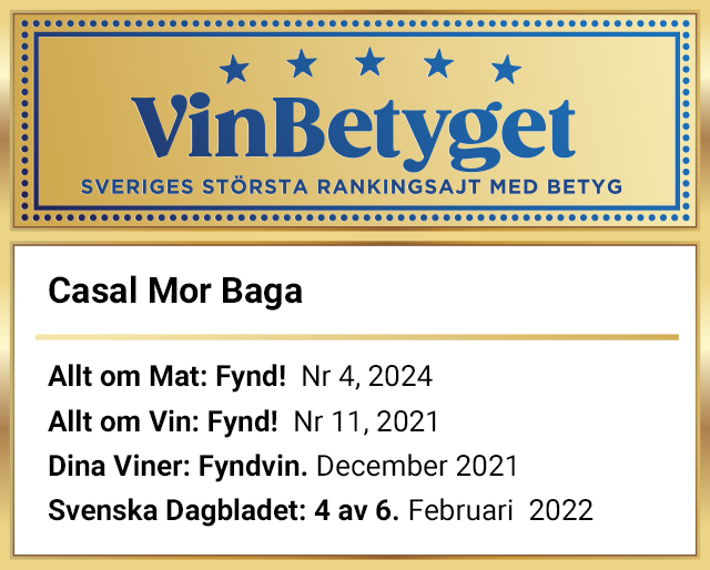 Vin betyg: Casal Mor Baga (art nr 2224)