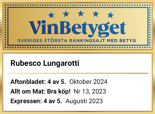 Vin betyg: Rubesco Lungarotti (art nr 2942)