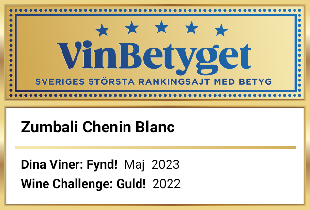 Vin betyg: Zumbali Chenin Blanc  (art nr 2058)
