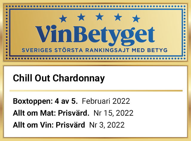 Vin betyg: CHILL OUT Chardonnay (art nr 22280)