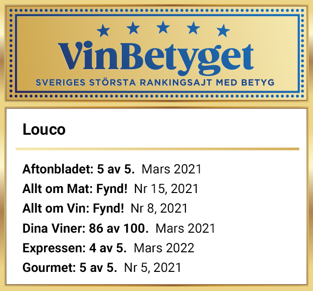 Vin betyg: Louco (art nr 2284)