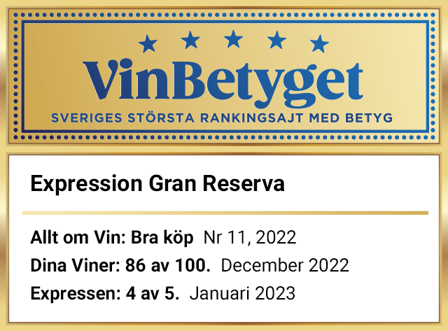 Vin betyg: Expression Gran Reserva (art nr 7955)