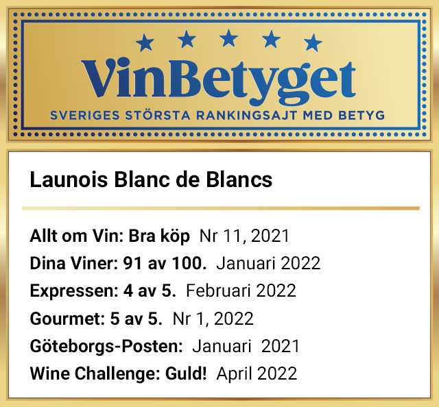 Vin betyg: Launois  Blanc de Blancs Grand Cru Réserve (art nr 7450)
