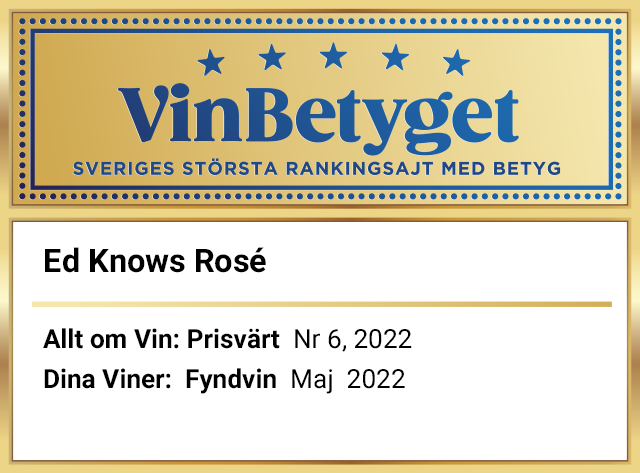 Vin betyg: Ed Knows Rosé (art nr 3144)