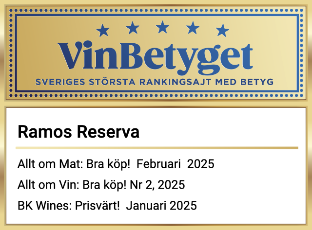 Vin betyg: Ramos Reserva  (art nr 6139)